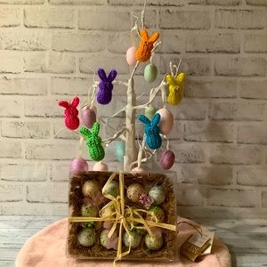House & Garden Set Of 12 Faux Speckled Easter Egg Decor